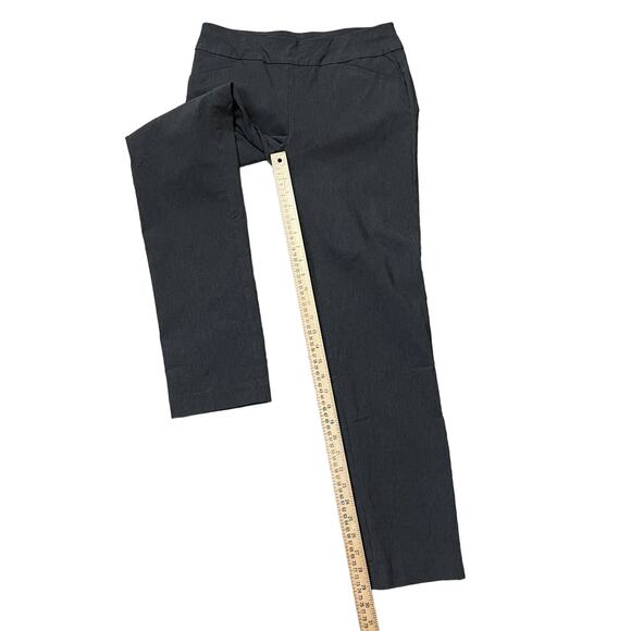 Talbots Factory Pull On Pant Women's 4 Gray Fitted Career Slim Straight Leg - Picture 9 of 12